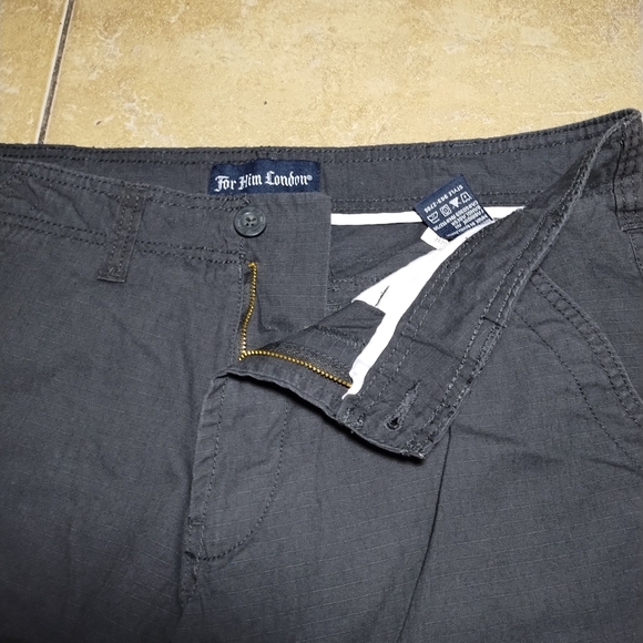 For Him London Dark Blue Cargo Shorts Size 32 - Picture 3 of 11